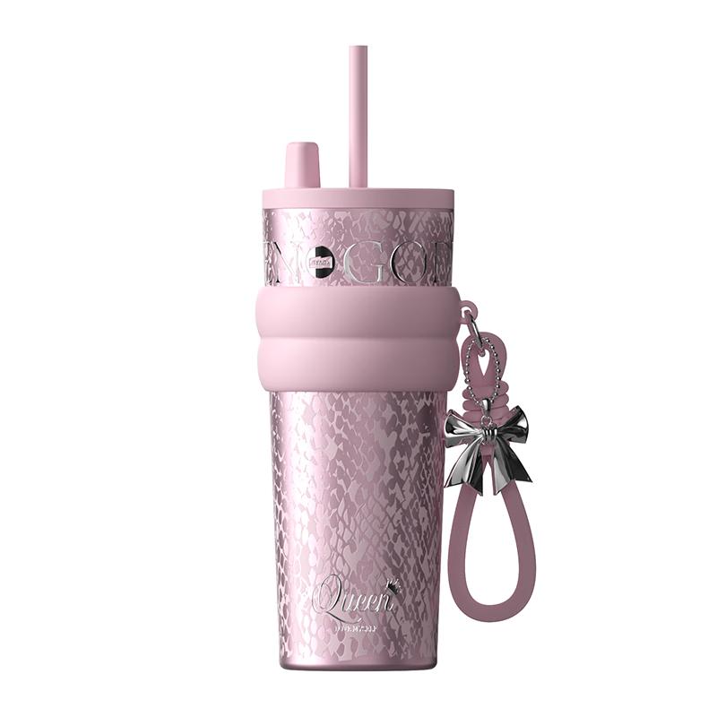 Shidajia Insulated Coffee Mug & Straw Cup Gift Set 710ml