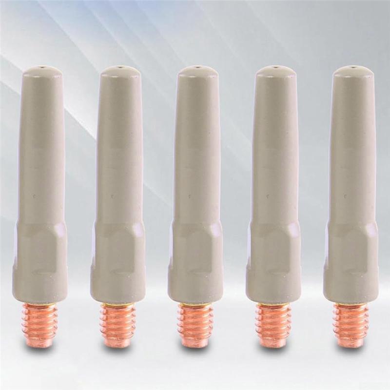 Non-Stick MIG Welding Tips 10PCS, 45X0.8Mm, Metal Torch Accessories For 15AK Welding Units