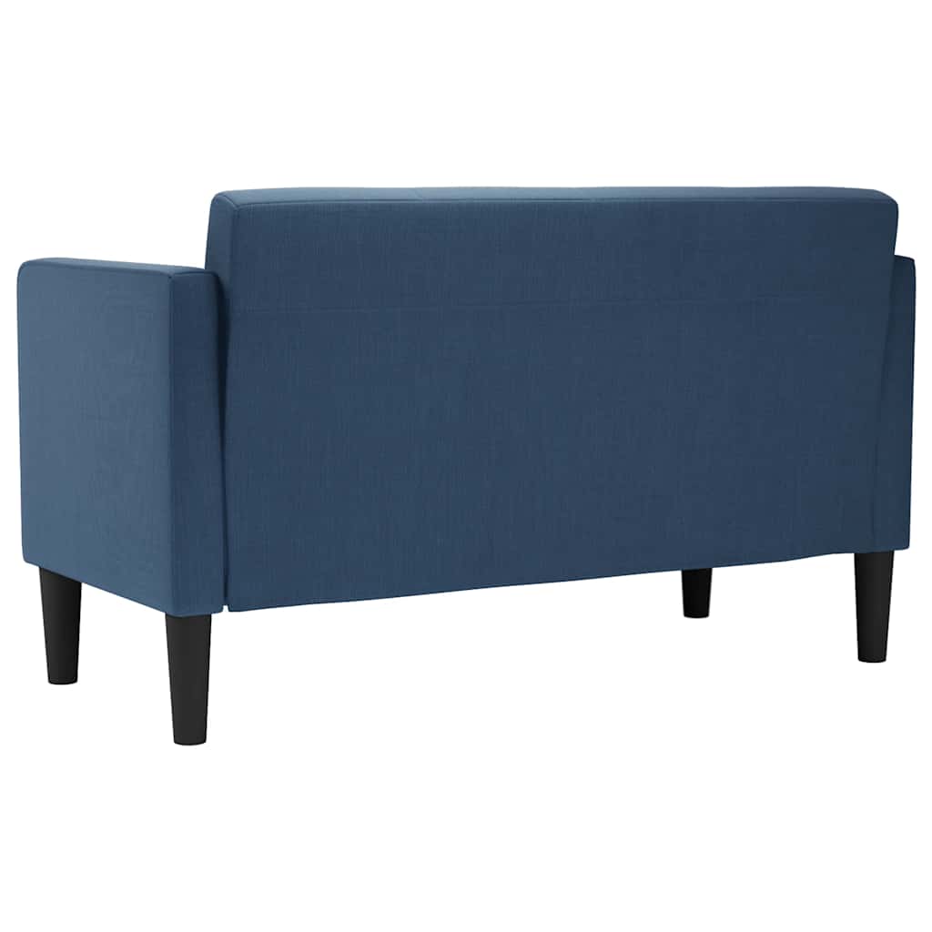 2 Seater Sofa Blue 111 cm Fabric