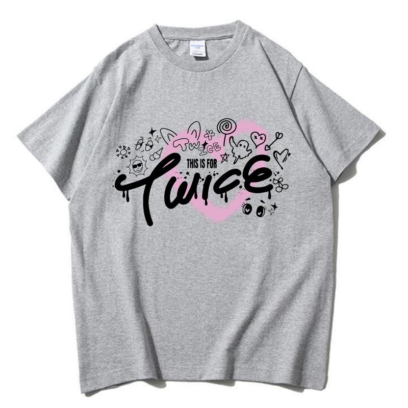 This Is for World Tour Fashion 2025 Cotton T-shirt Harajuku Women Girl O-neck Kpop Lovelys Girls O-neck Casual Shirt Gift Tops
