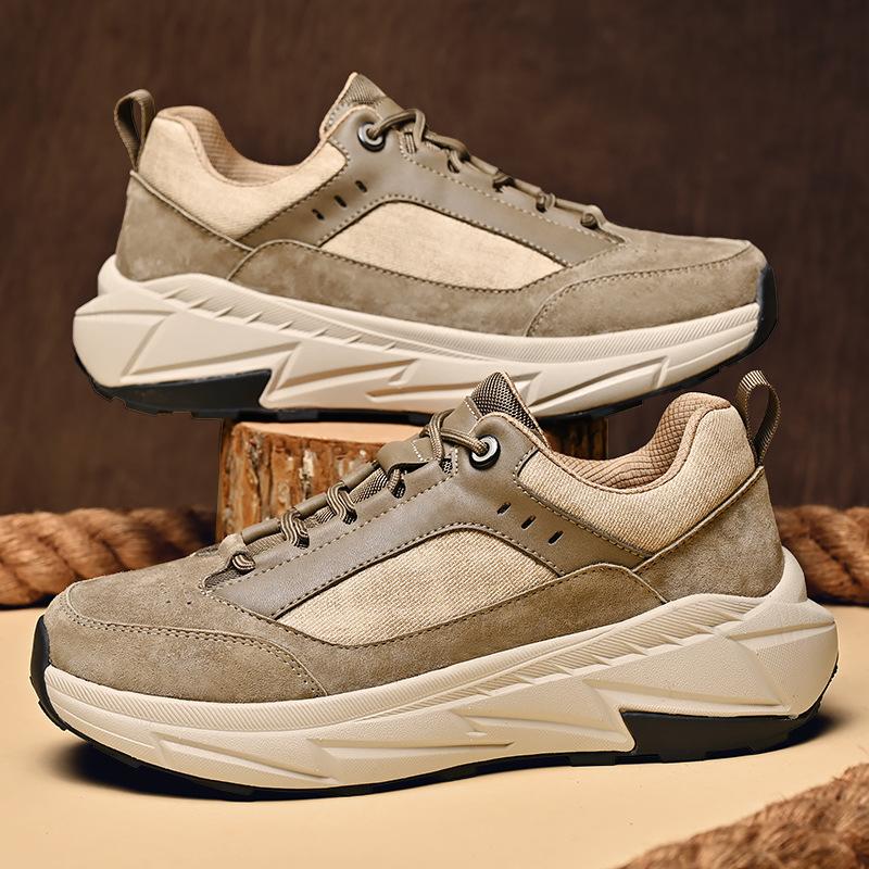 Sneakers Men's Autumn New Outdoor Casual Shoes Light and Breathable Thick-soled Non-slip Large-size Dad Shoes Men