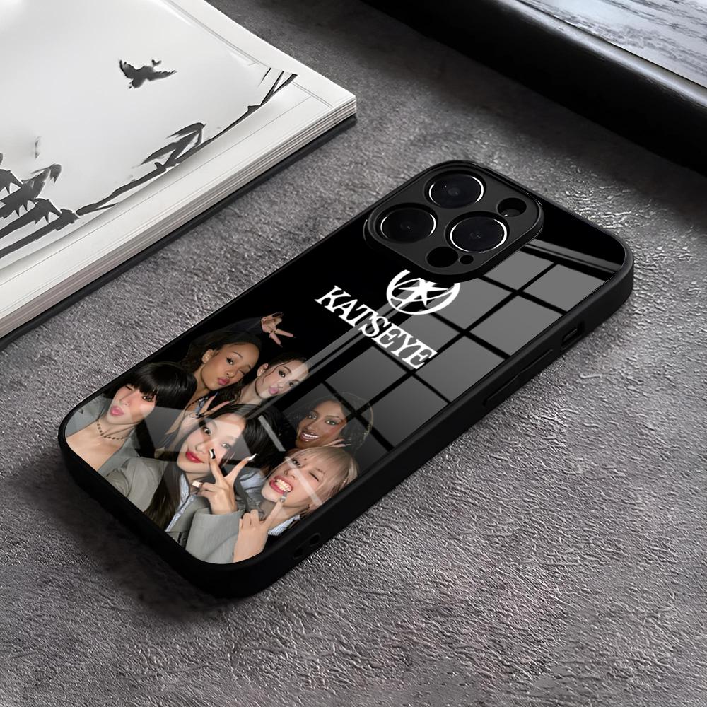 Hot Music KATSEYE Phone Case For IPhone 17 15 Pro Max 12 16 14 Plus 11 13 Pro X XR XS 7 8 Plus SE Glass Cover iPhone16Pro