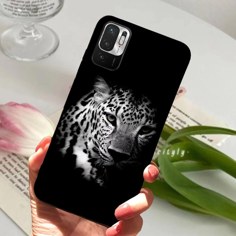 Für Redmi Note 10 5G Hülle M2103K19C Tier Silikon Weiches TPU Handyhüllen Für Xiaomi Poco M3 Pro 5G Stoßfest Bumper Fundas