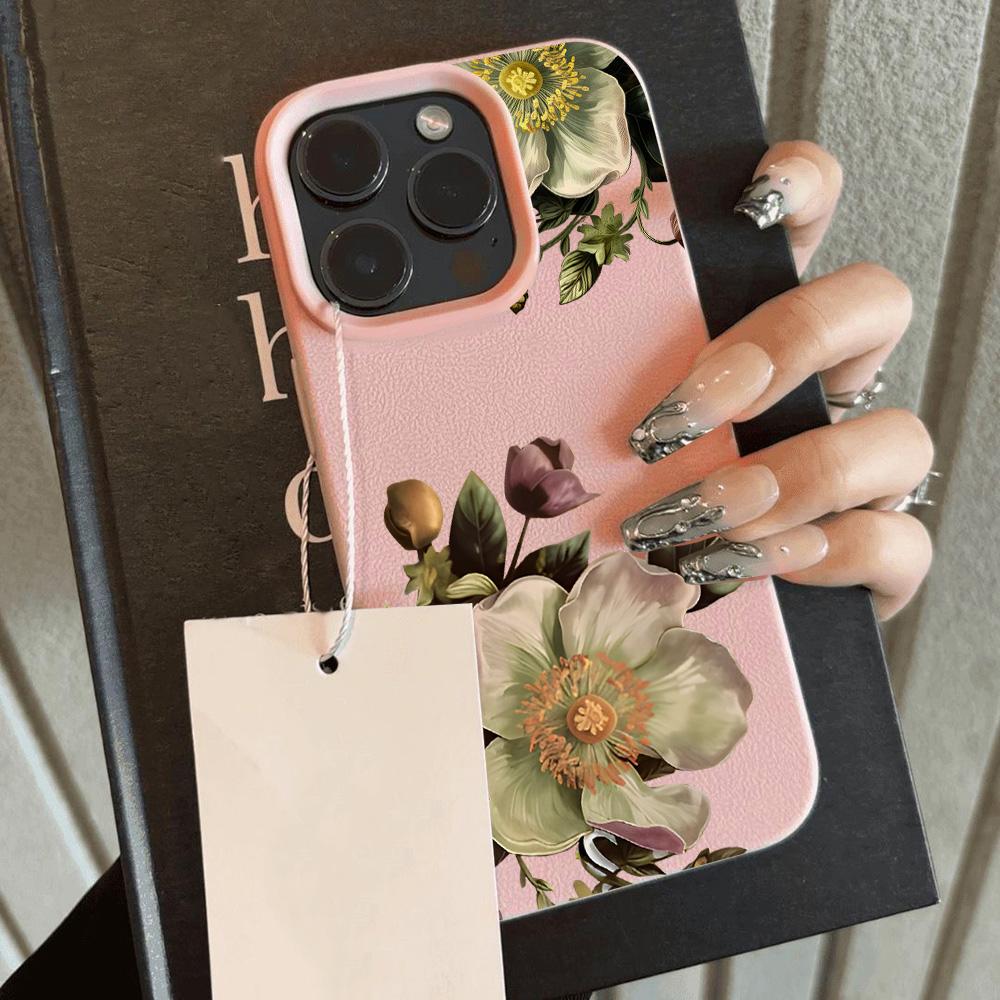 

HOT Cool Flower Lotus Luxury Lichee leather pattern Phone Case For Samsung S26 S25 S24 S23 S22 S21 S20 S10 Plus FE Ultra 4G 5G Samsung S25 5G
