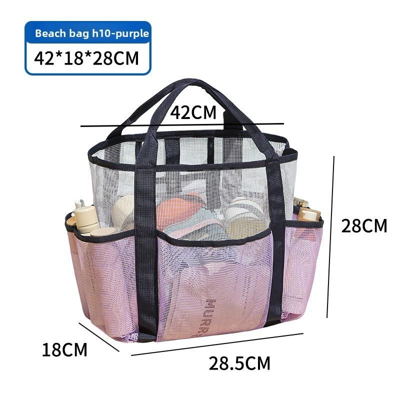Travel Mesh Beach Bag With Large Capacity For Laundry And Toiletries