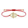 Good Quality Hamsa Hand Charm Bracelet Women New Fashion Cubic Zirconia Stones Gold-plated Copper Red String Jewelry