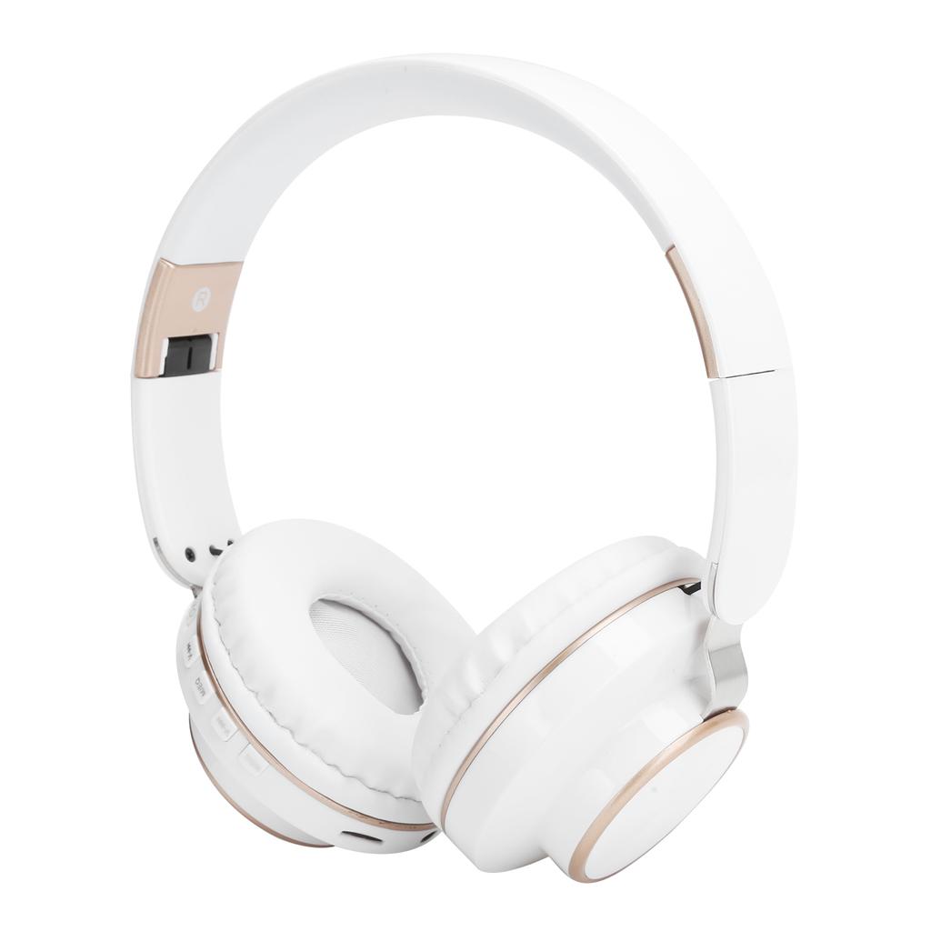 08S Headset Bluetooth 5.0 HiFi Folding Telescopic Sports Computer Gaming HeadphoneWhite