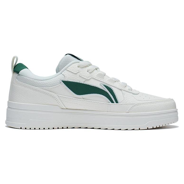 Li Ning Tianji 2.0 Abrasion Resistant Breathable Low Top Skateboard Shoes Men's White Green AGCT211-1