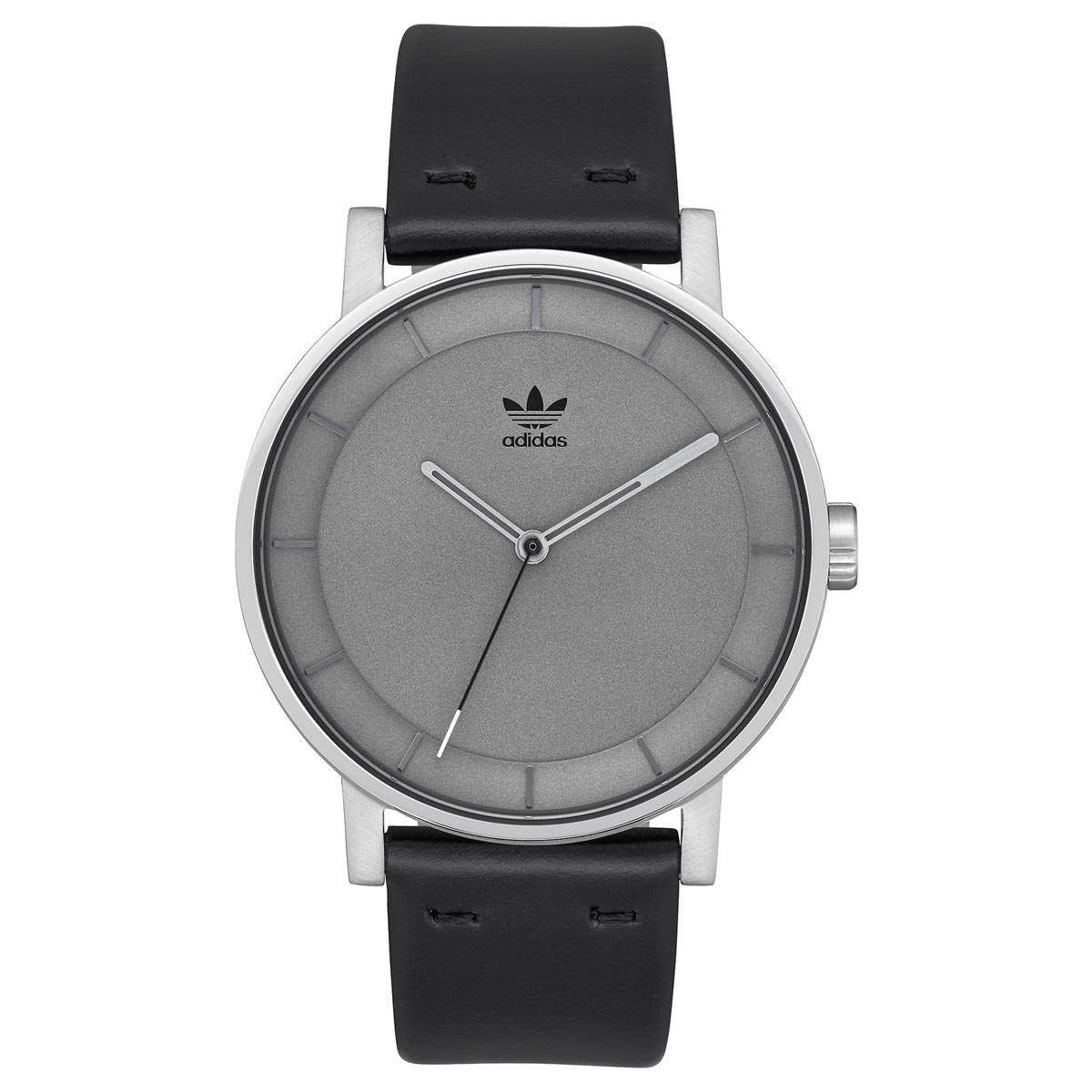 

[Adidas Watch] Waterproof Analog Watch (Authentic Japanese Product) [Z08-2926 DistrictL1] Watch Japanese Movement Leather Strap 2926Silver Charcoal