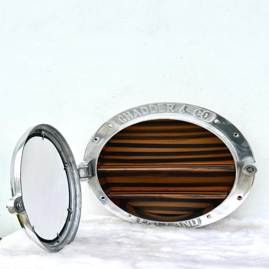 40.64 Cm Ship Window Porthole, Canal Boat Porthole, Bathroom Wall Porthole Mirror, Nautical Décor Maritime Coastal House