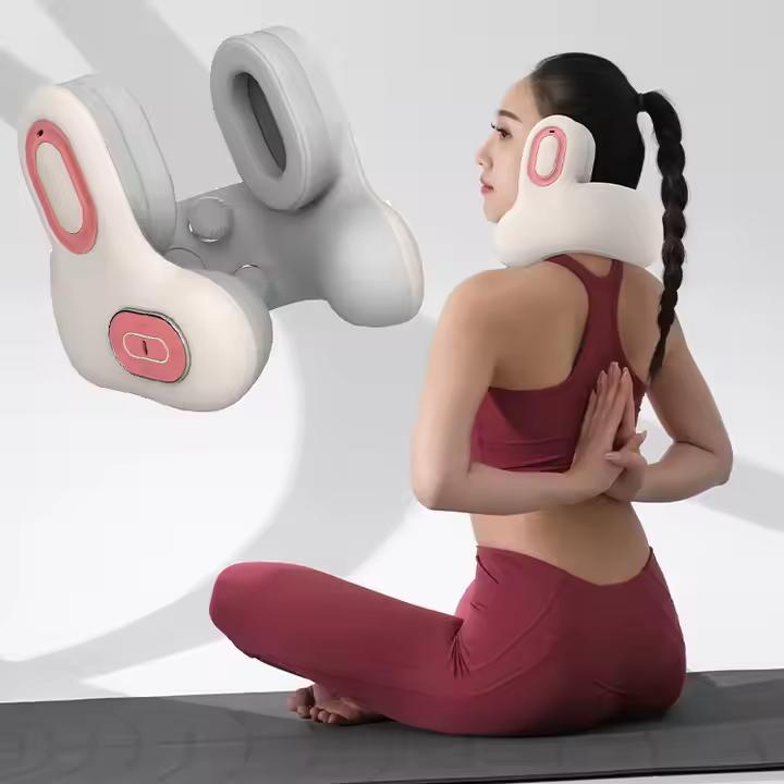 LJ Anpassbare Musik BT Nackenstütze Funktionelle Geräuschunterdrückung Reisekissen Für Büro Reise Schultermassagegerät Gegen Schmerzen