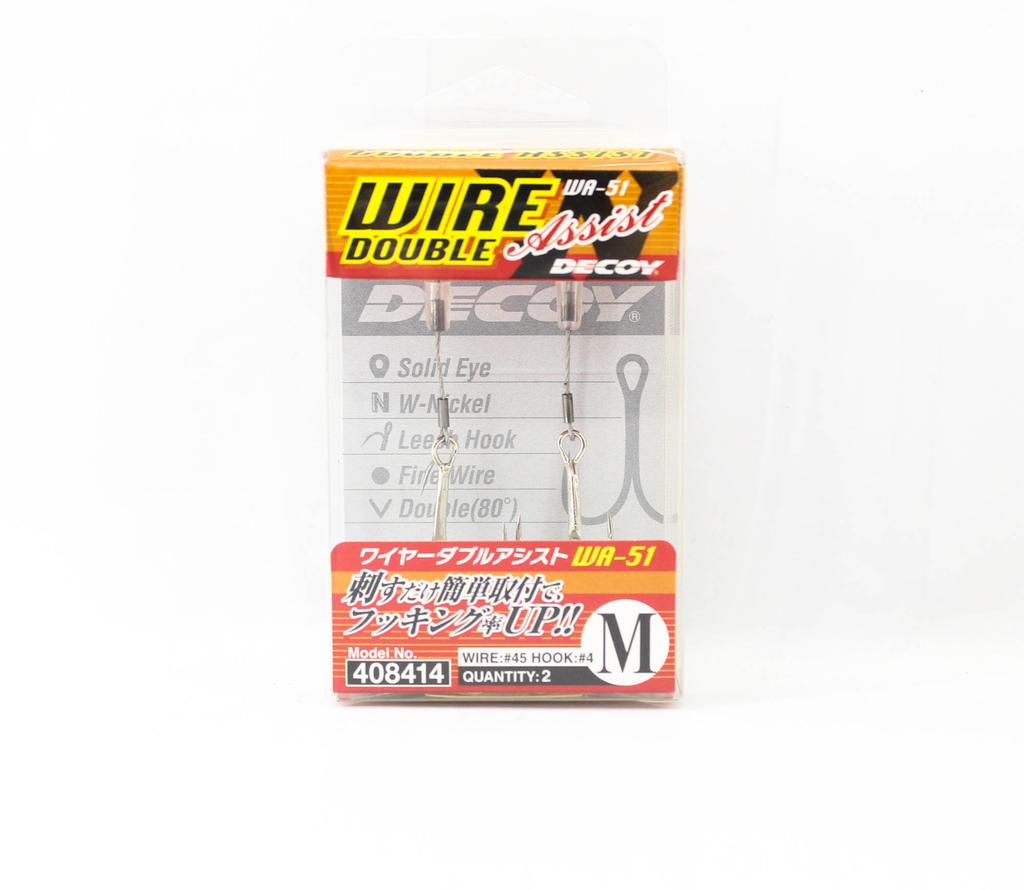 Decoy WA-51 Wire Double Assist for Soft Lure Size M (8414)