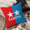 T-Tamiya Logo Pillowcase Toon Gift Cushion Cover Bedroom Home Sofa Chair Seat Decor Pillow Case