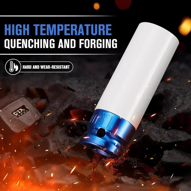 3/4/5Pcs Impact Socket Protect Sets 1/2 Inch Drive Metric Wheel Protector Outer Layer Plastic Sleeve Lug Nut Impact Wrench Tools