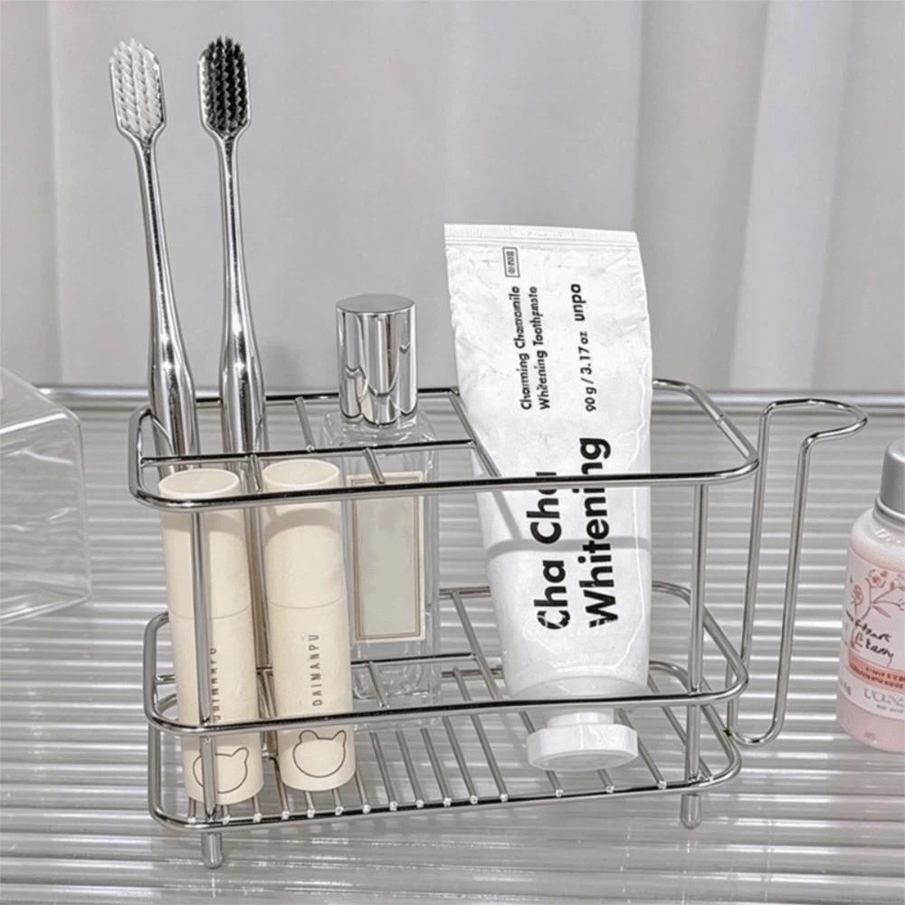 Saving Space Toothbrush Holder Multi-slot Cosmetics Storage Rack New Toothpaste Holder  Bathroom