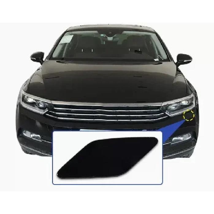 

Auto Front Bumper Headlight Washer Cover Cap for VW Passat B8 2017 2018 3G0807937A 3G0807938A Black Left