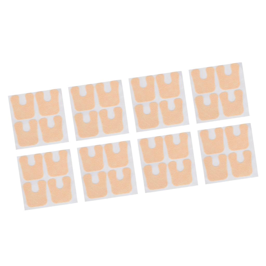 48pcs U Shaped Felt Callus Pads Prevent Rubbing Relieve Pressure Self Adhesive Callus Cushion Pads for Forefoot