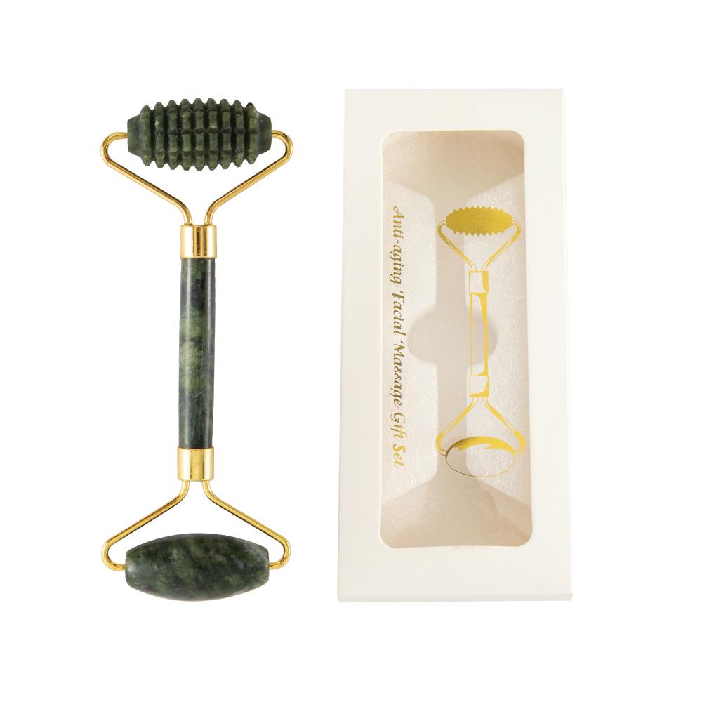Jade Roller & Gua Sha Gesichtsmassage Dreiteiliges Set