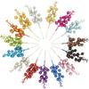 Christmas Gold Powder Fruit String Decoration: 15/7 Head Options, Multi-Color, Non-Shedding Branch Inserts for Indoor/Outdoor Trees