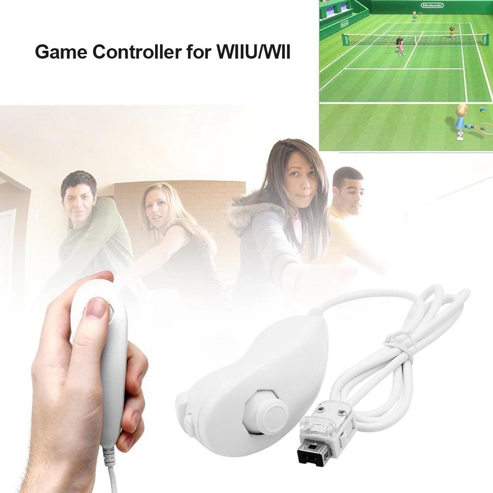 For Nintendo Wii Game Controller Nunchuck Hand Curved Game Handle Controller Nunchuk For Nintendo Wii/Wii U Gamepad Accessories