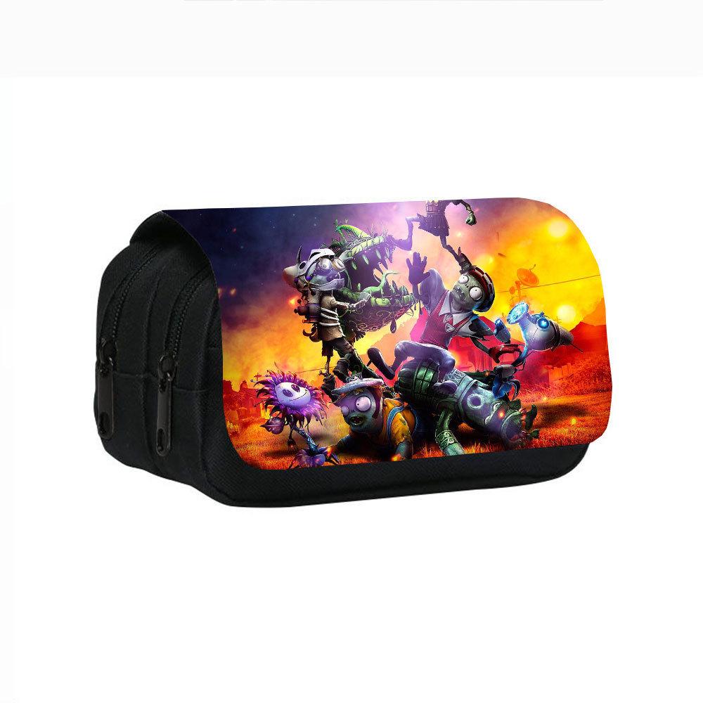 Plants vs. Zombies Double-Layer Pencil Case for Students Plants vs. Zombies