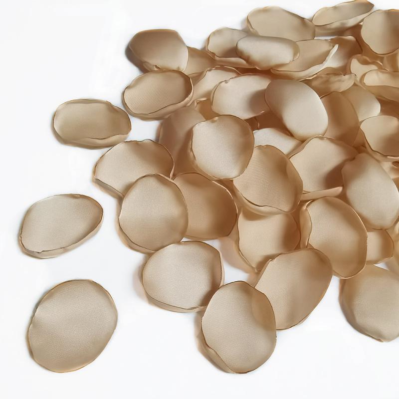 300-Pack Burnt Edge Silk Rose Petals for Wedding Decoration, Multi-Color Options