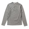 Avirex Mail Order Henley Neck Long Sleeve Gray T-Shirt, XL,