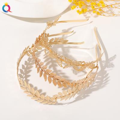Metal Leaf Headband Popular Bride Headband Gold Leaf Hairpin Headband Hair Accessories