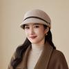 Autumn and Winter Women's Retro Style Beret Equestrian Hat Fashionable Warm Duck Tongue Hat