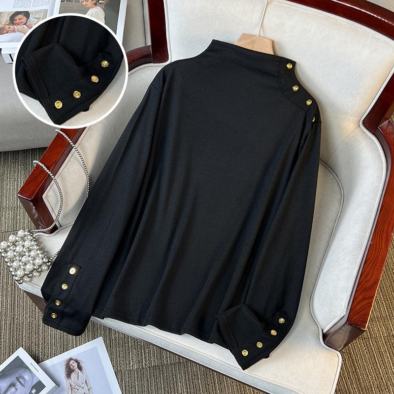 

Women s Plus Size Thermal Velvet Long Sleeve Base Layer Top 3XL чорний