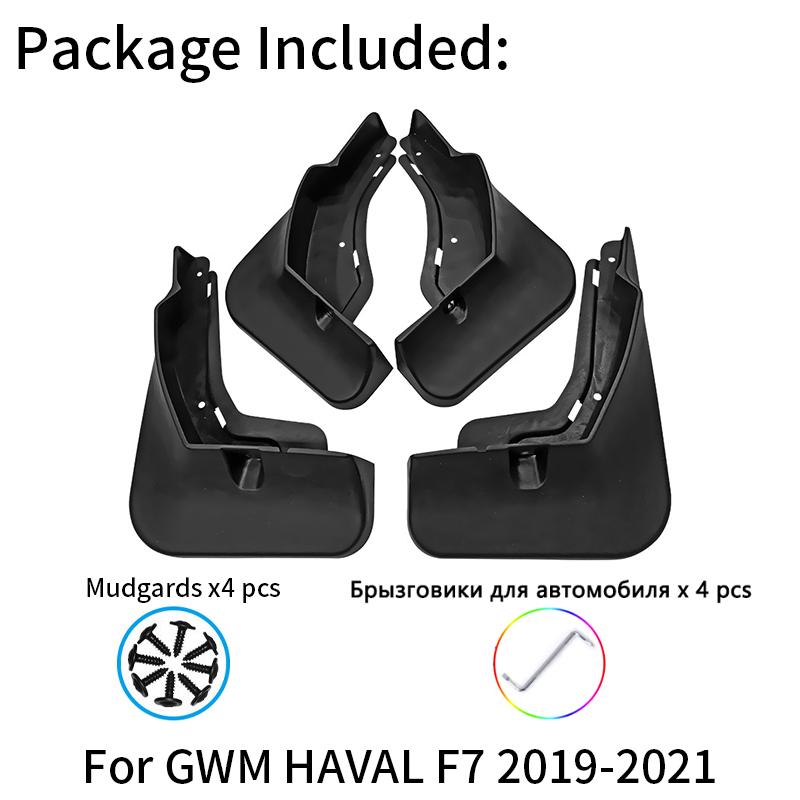 Car Mud Flaps For BYD Song PLUS   DM EV Pro MAX Plastic Mudguards Splash Shield Guards Fender Mudflaps