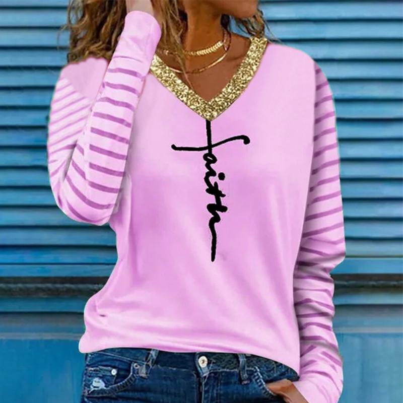 Женские футболки с 3D принтом «Буквы креста» — фото 9