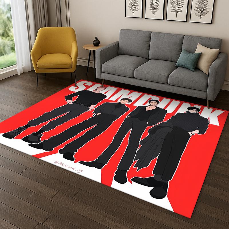 

Cartoon Slam Dunk Basketball Anime Carpet Rug for Bedroom Living Room Sofa Playroom Doormat Home Decor,Kid Area Rug Non-slip 40x60cm