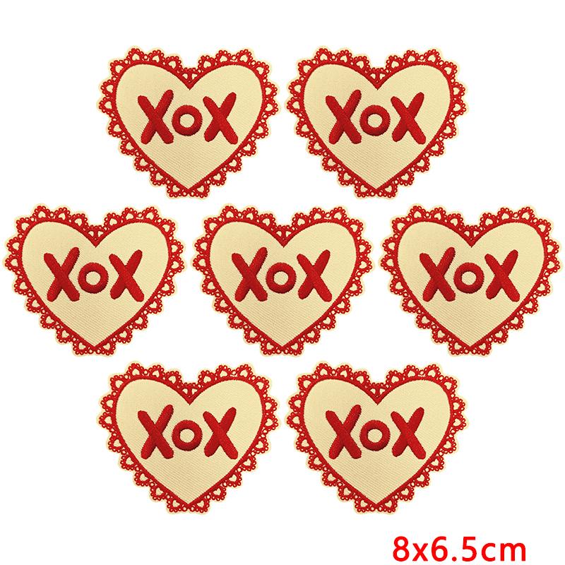 10pcs /Lots Ballet Girls /Dancing Shoes Embroidery Patch Cartoon Love Heart /Letter Patches Iron On Patches For Dance Skirt Sew Diy 