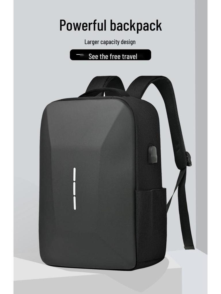Waterproof Men's High-End Fashion Laptop Backpack for Travel and School with Large Capacity