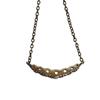 Used Good Item Canal4 Canal Yondo Sea Silver Bar Design Chain Necklace Accessory 151824121007 Gold Color Ladies Old Clothing Used USED