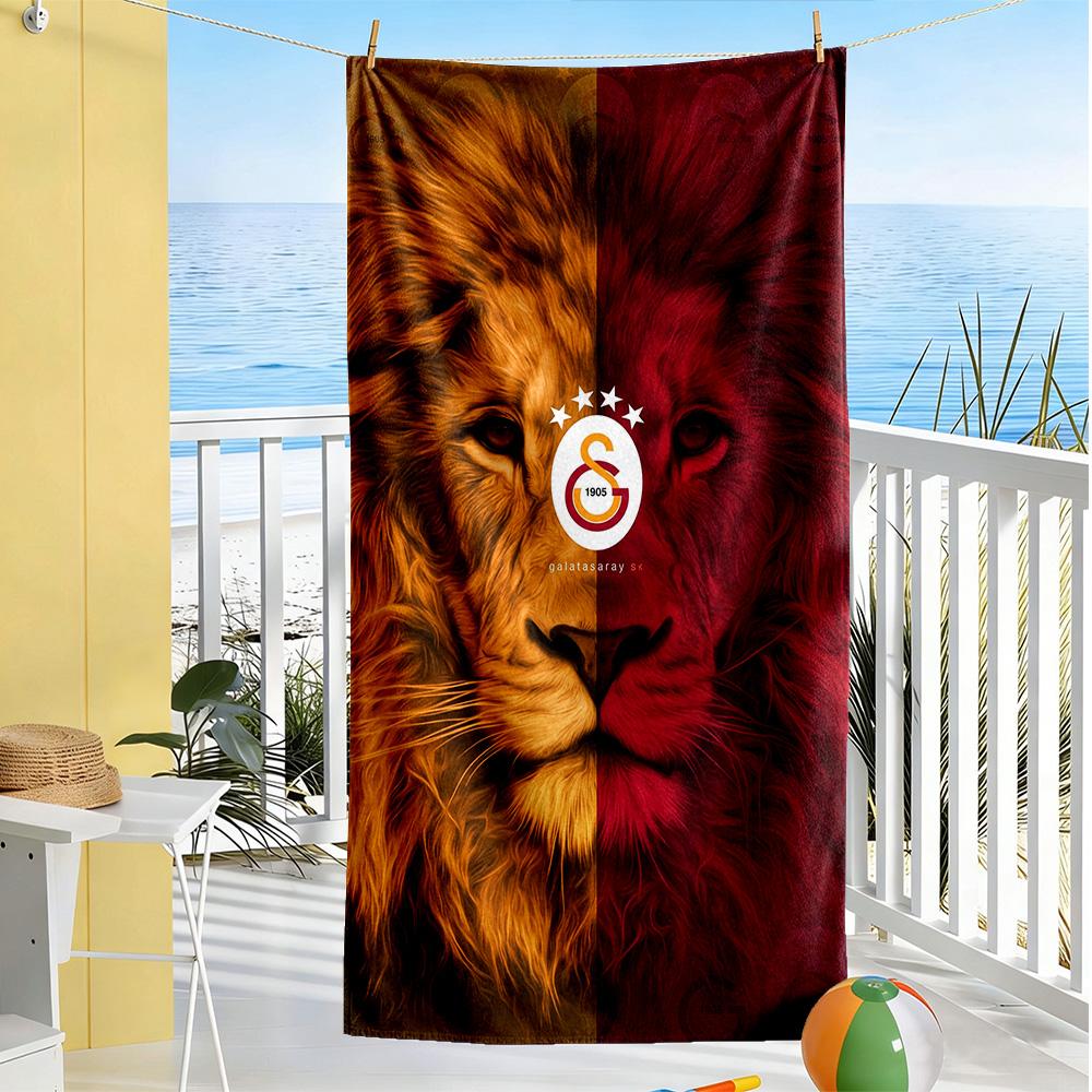 Galatasaray Beach Towel Super Soft Microfiber Quickdry Fabric Comfortable Lightweight Perfect for Traveling Yoga Camping and Swimming