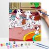 Disney 101 Dalmatians oil painting kit digital painting art handmade diy home room decorations