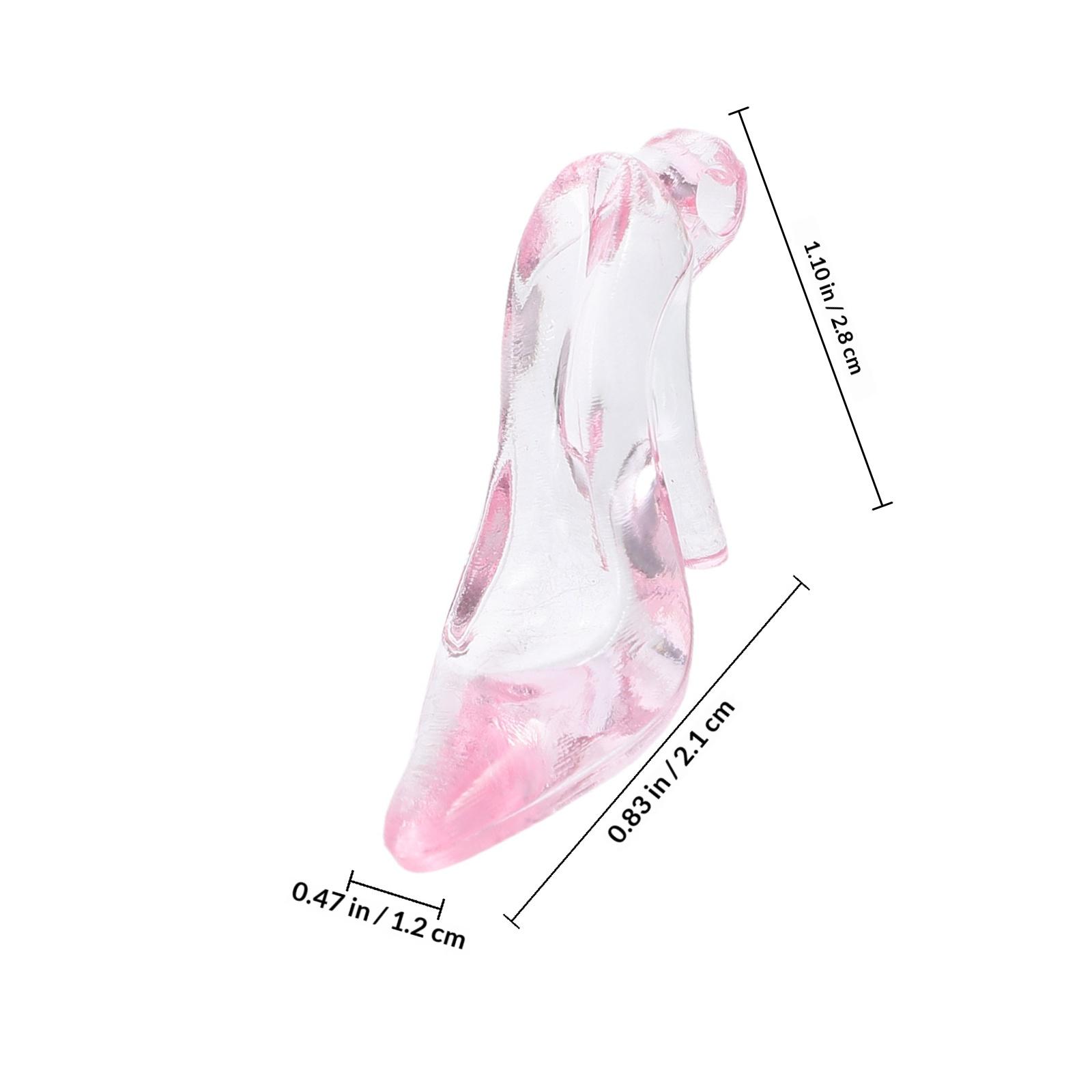 24 шт. Акриловые подвески на высоком каблуке, шармы-туфельки для украшения елки, душа, свадьбы, вечеринки, уникальные двери