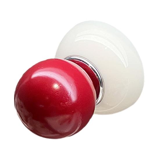Vacuum Suction Cup Hooks Push-to-Lock No Drill No Nails No Glue Required Wall Hook Heavy Duty Round Spherical Design Hanging Hook for Keys Towels Hats