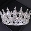Crystal Rhinestone Round Crown Tiara Hair Jewelry Wedding Hair Accessories Bridal Hair Jewelry Queen Party Crown and Tiaras Gift