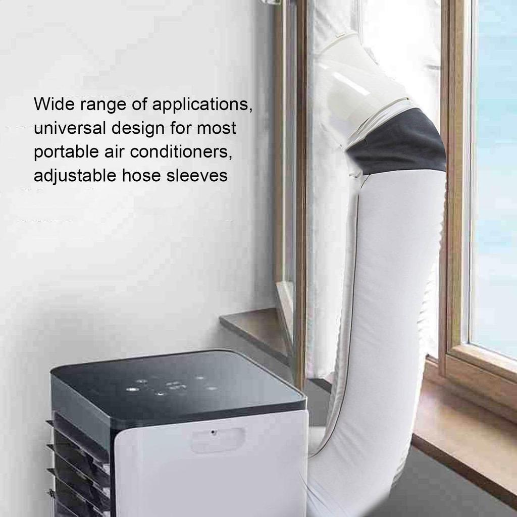 Portable AC Hose Insulation Sleeve Dustproof Adjustable Air Conditioner Hose Protective Cover Reusable Oxford Cloth AC Hose Wrap
