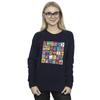 Tom And Jerry Womens/Ladies Grid Squares Sweatshirt