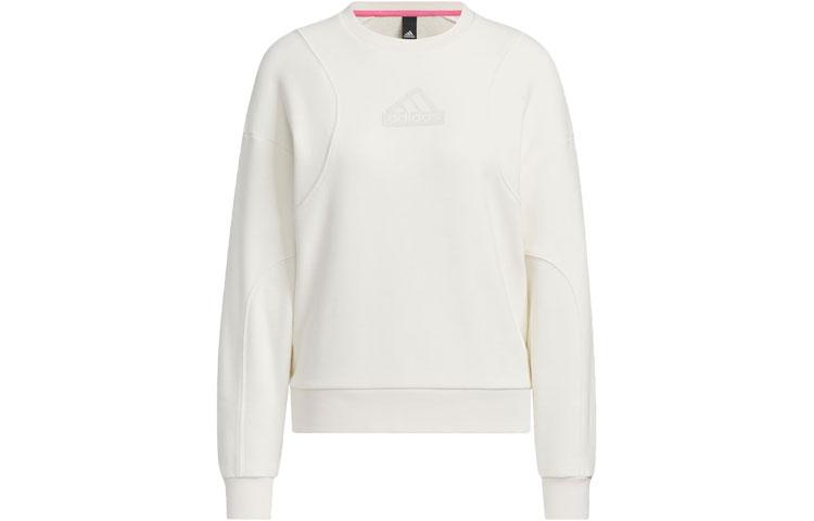 

Adidas CITY ESCAPE Sweatshirts Women s Pink White Crew Neck Moderate Regular IP7072 S