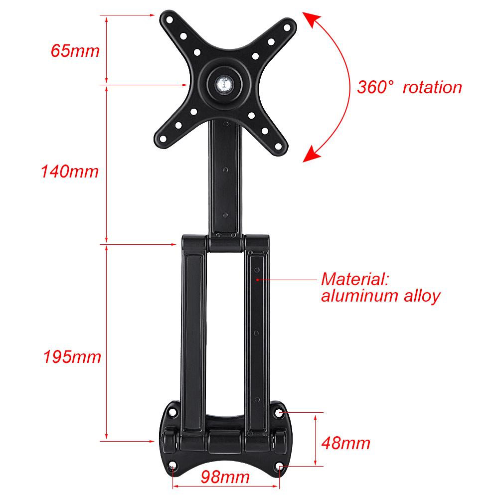 Wall Bracket Tilting Swivel Mount Stand Holder for 10-27 Inch Flat TV LED LCD Screen