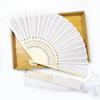 Elegant Silk Hand Fan Multi-Purpose Home Decoration Craft Fan Decorative Blank Folding Fan for Festival Party Dance Props Tool