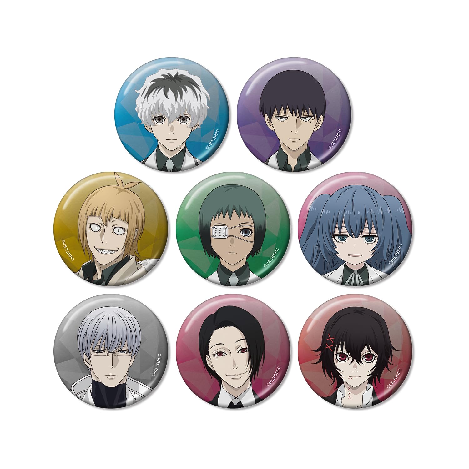 

ТВ Аниме Гуль Торговые Металлические Значки-Пины Коробка из 8 штук Токио re