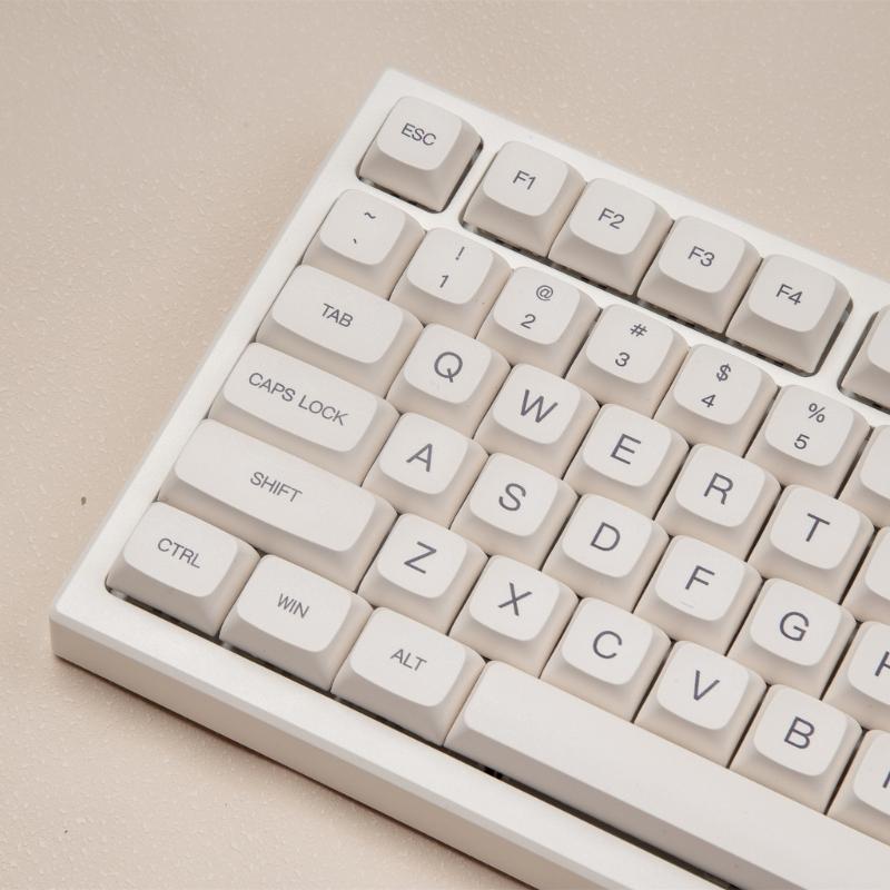 120Keys Keycaps XDA Sublimations Minimalist White Keycap for Mechanical Keyboards Russian Korean English Japanese