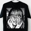 90s Anime Manga Creepy Girl Shirt: Tomie Anime Horror Shirt, Japanese Dark Anime T-Shirt, Girl Eyes Shirt, Gothic Manga Horror Unisex Shirt