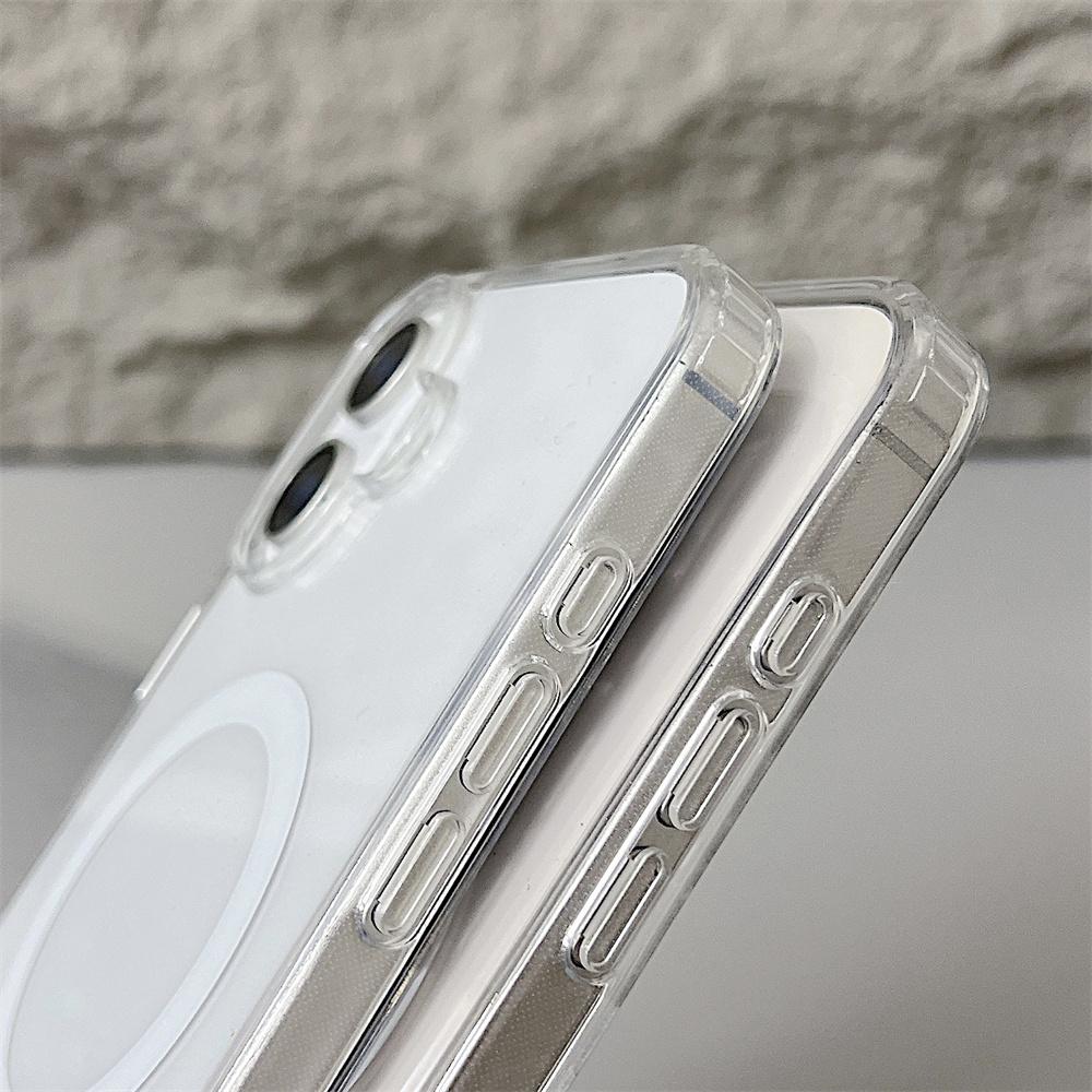 Clear Magnetic Case for iPhone 16 Pro Max Case for Iphone 11   14 15Pro Max Plus MagSafe Wireless Charging Transparent Cover